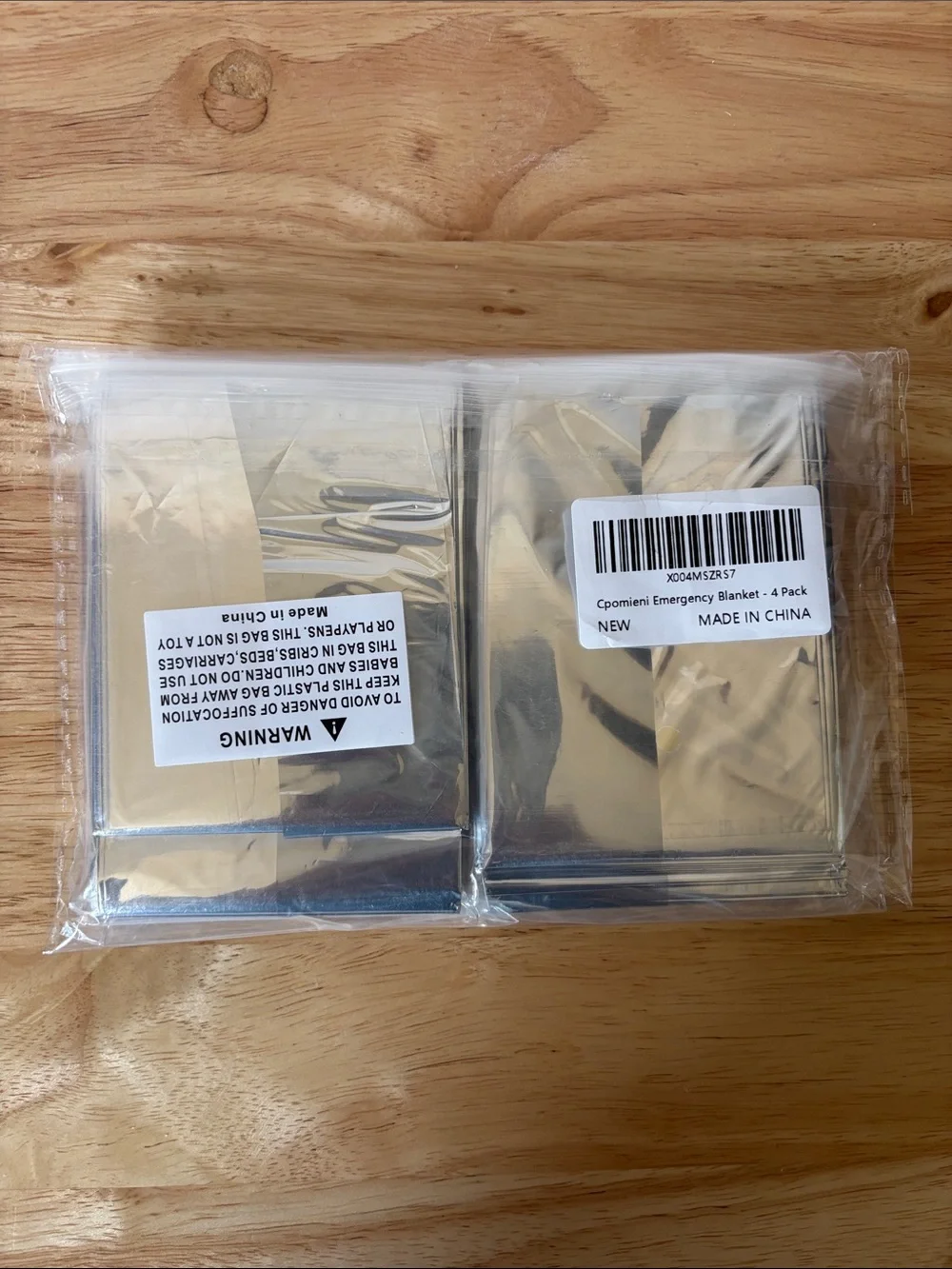 Emergency Mylar Blanket - Silver Survival Blanket (Pack of 2)